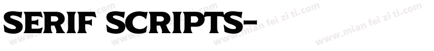 serif scripts字体转换
